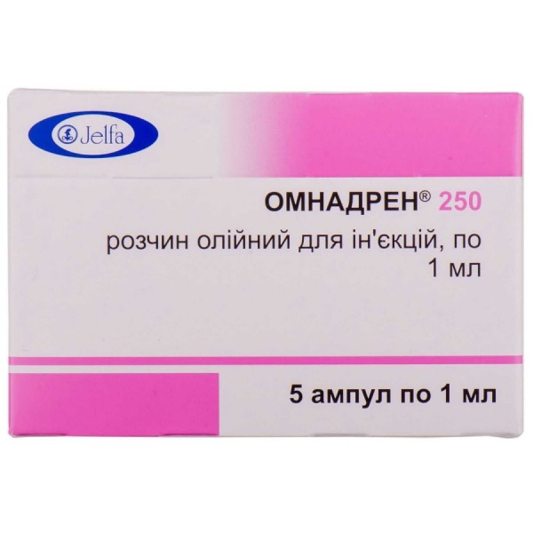 Омнадрен (Omnadren) от Jelfa (250мг\1мл) Омнадрен (Omnadren) от Jelfa (250мг\1мл)